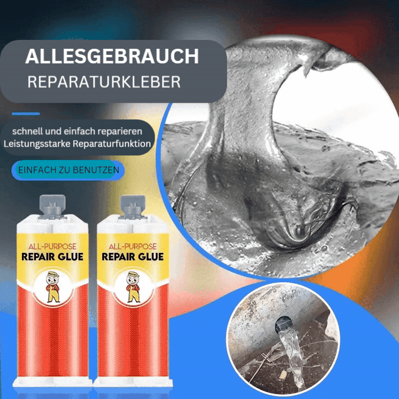 Colle de réparation industrielle | Époxy bicomposant puissant | Étanche &amp; résistant à la chaleur