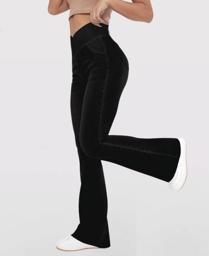 Women’s high-waist stretch jeans | shaping, adjustable waistband | comfortable fit for everyday | versatile with sneakers &amp; heels