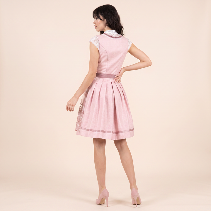 Damen Dirndl | Trachtenkleid mit bestickter Schürze und Perlen-Applikationen