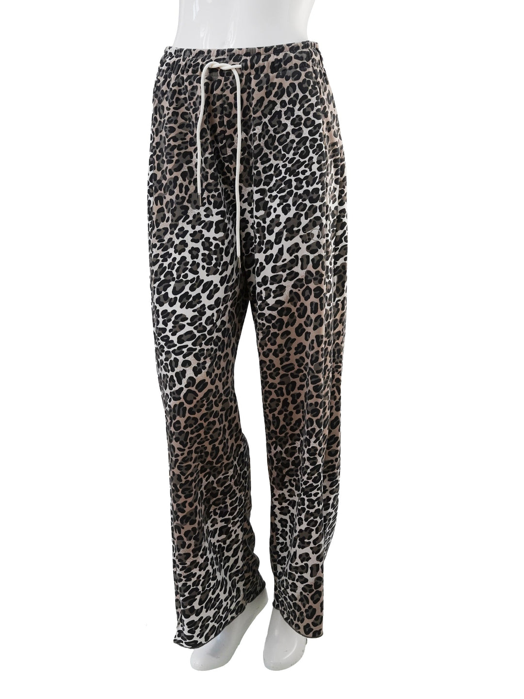 Damen Jogginghose | Leo-Print Joggpant mit weichem Stretch-Material und lockerem Schnitt