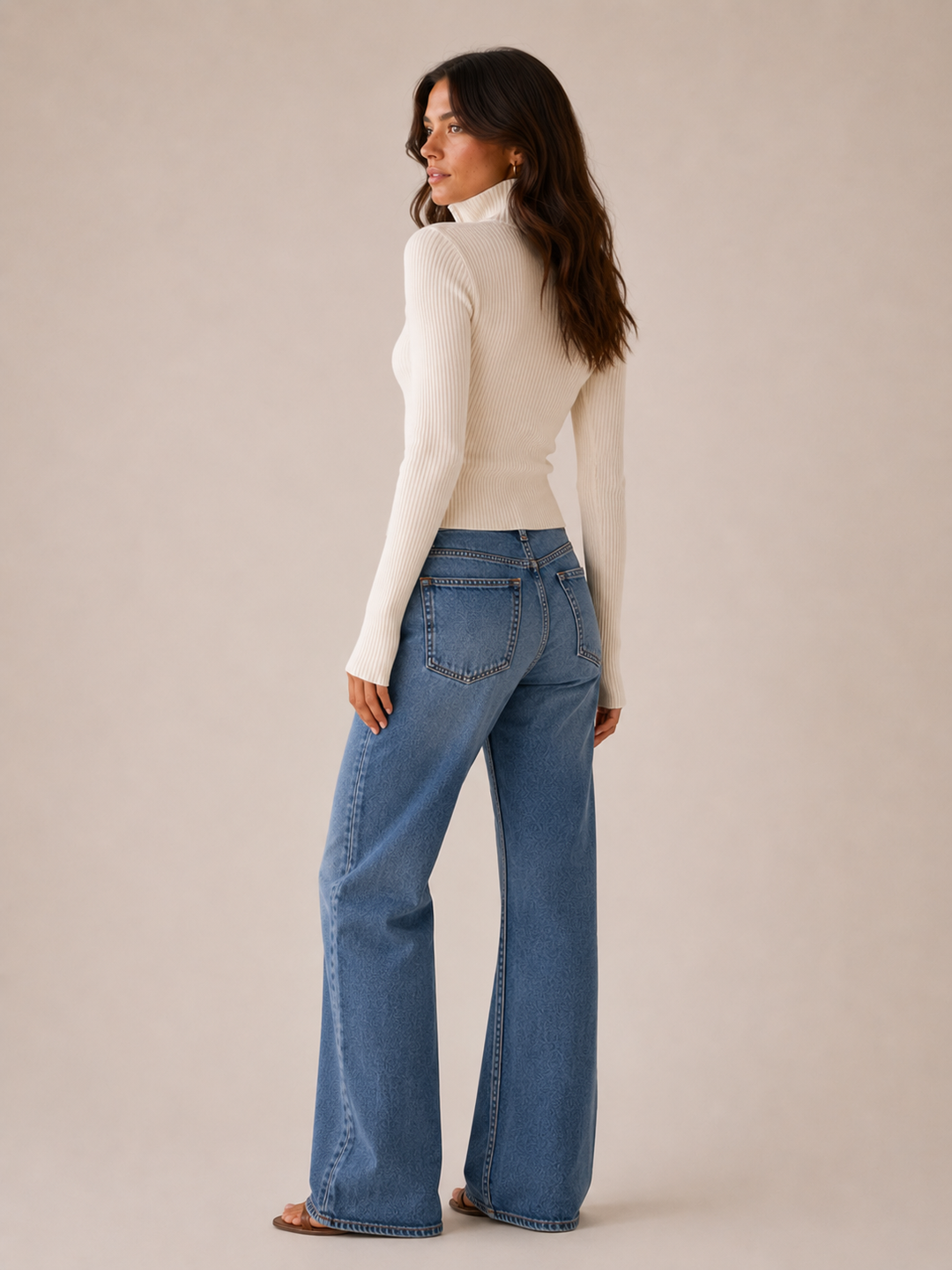 Damen Rippstrickjacke mit Doppel-Reißverschluss | Hoher Kragen und figurbetonte Passform für Alltag, Büro und Freizeit