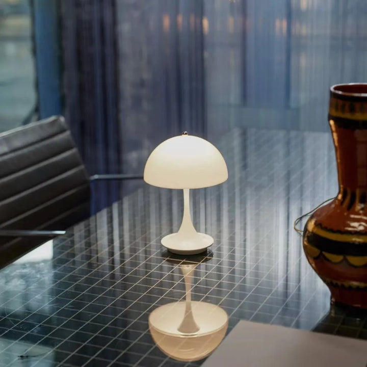 Wireless rechargeable LED table lamp 1800 mAh | Dimmable, portable &amp; energy-saving | Up to 10 hours battery life | Modern design