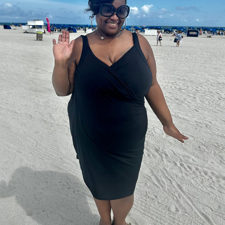 Eleni Bamboo Wrap Dress Cover-Up