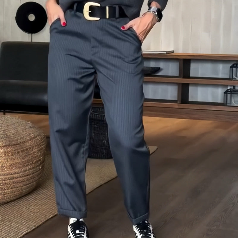 Elegante Damen Anzughose mit hoher Taille | Figurbetont &amp; Bürotauglich