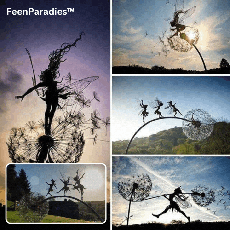 Garten-Feenfigur | Langlebige Feenskulptur für den Außenbereich und magische Gartenecken