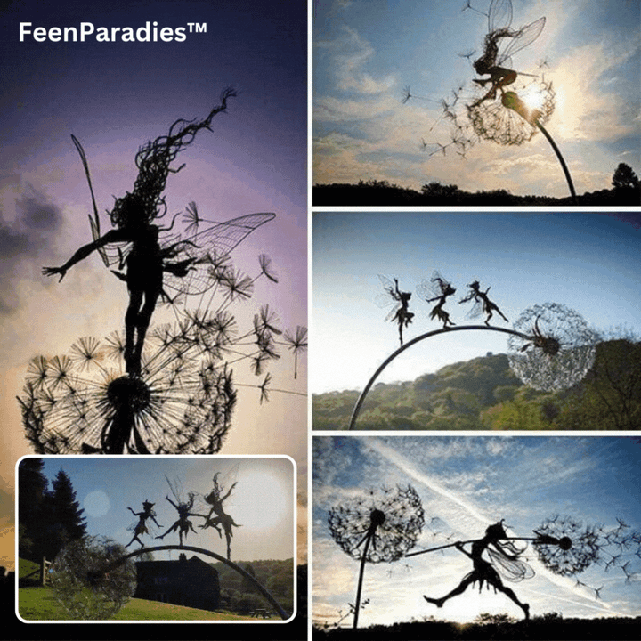 Garten-Feenfigur | Langlebige Feenskulptur für den Außenbereich und magische Gartenecken