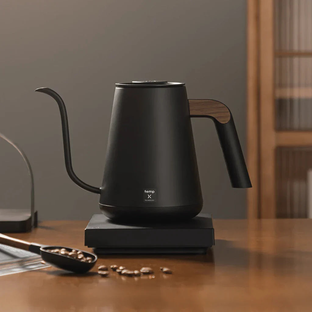 Schwanenhals-Wasserkocher | Elektrischer Wasserkocher mit PID-Temperaturregelung, 900 ml und 1350 W für Filterkaffee