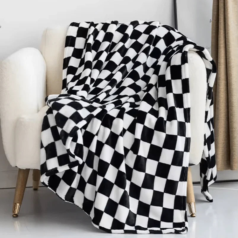Flanell-Fleece-Decke | Weiche atmungsaktive Kuscheldecke mit Anti-Pilling, 70 × 100 cm