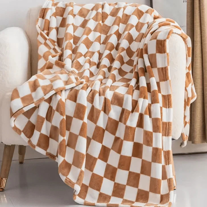 Flanell-Fleece-Decke | Weiche atmungsaktive Kuscheldecke mit Anti-Pilling, 70 × 100 cm