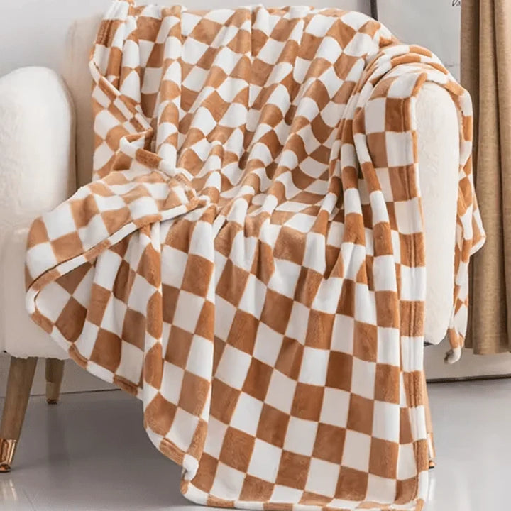 Flanell-Fleece-Decke | Weiche atmungsaktive Kuscheldecke mit Anti-Pilling, 70 × 100 cm
