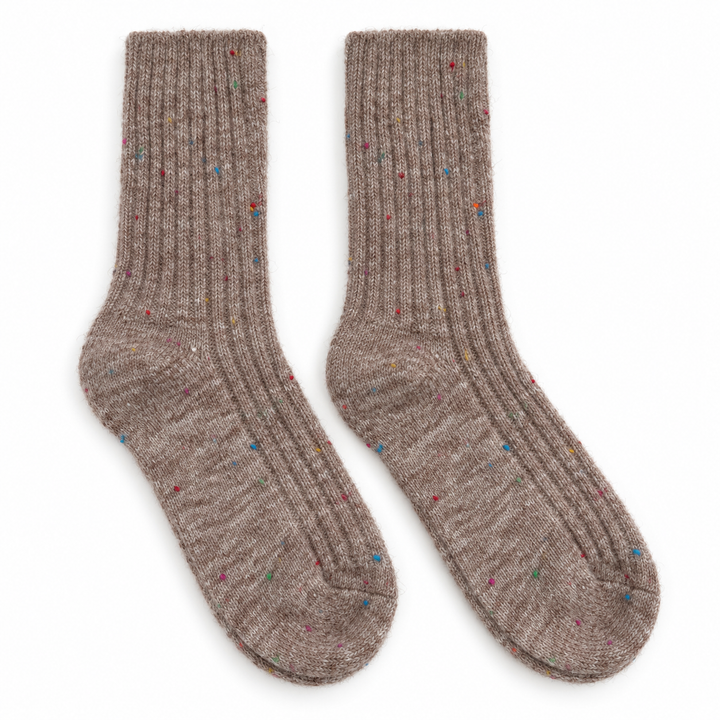 Wollsocken | Einfarbige Socken aus reiner Schurwolle für warme Füße zu Hause