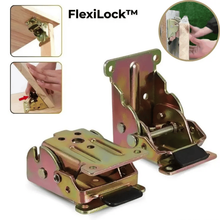 FlexiLock™ taittosaranat | Itselukittuvat 90° saranat