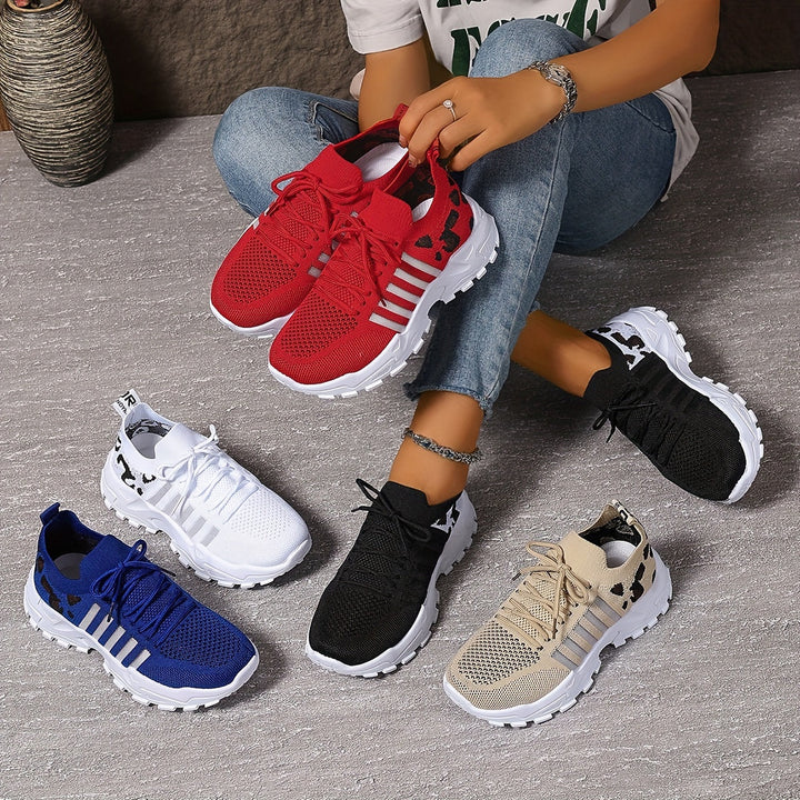 Damen Orthopädie-Sneaker mit breiter Zehenbox | Leichtes Mesh &amp; stoßdämpfende Sohle | Rutschfest für Alltag &amp; lange Wege