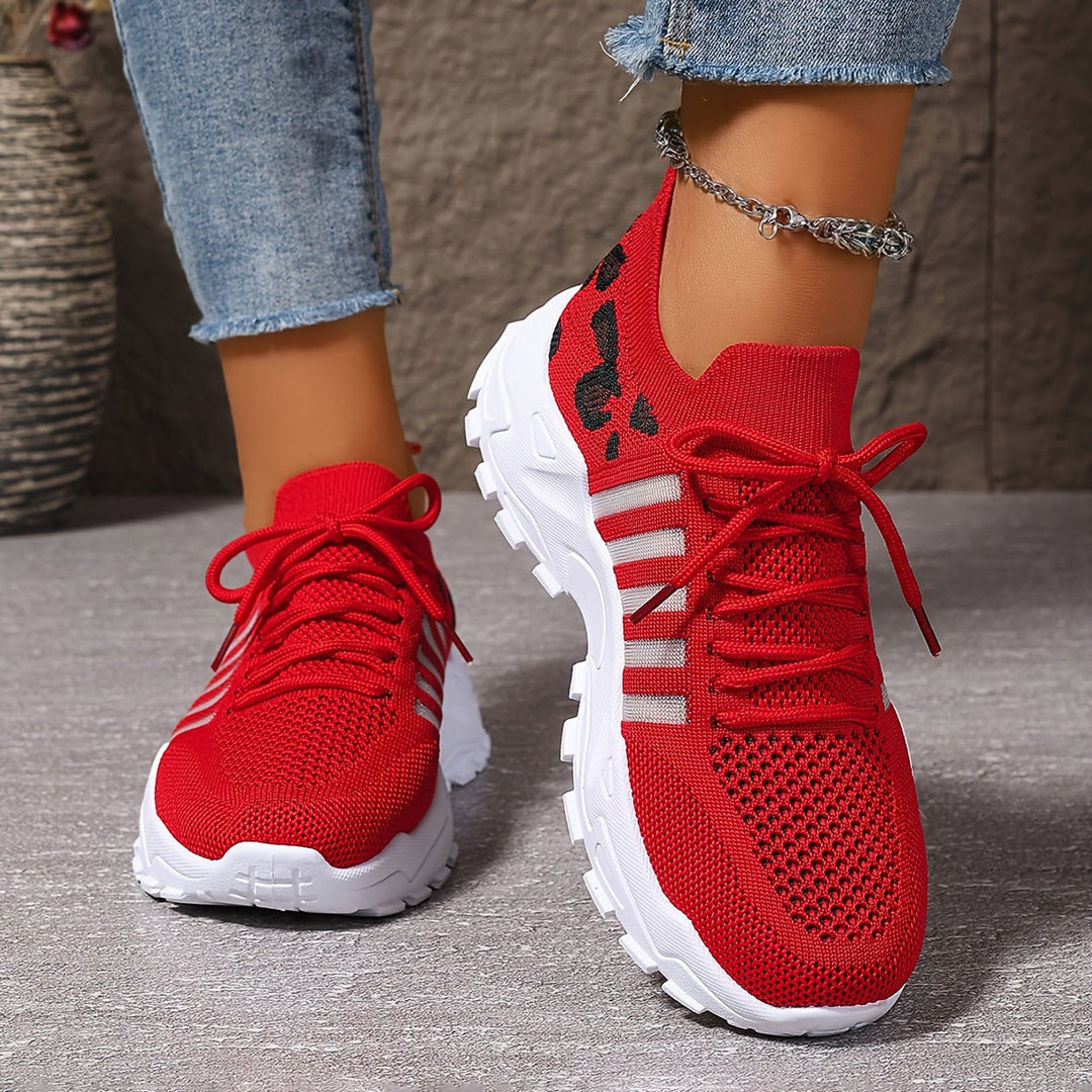 Damen Orthopädie-Sneaker mit breiter Zehenbox | Leichtes Mesh &amp; stoßdämpfende Sohle | Rutschfest für Alltag &amp; lange Wege