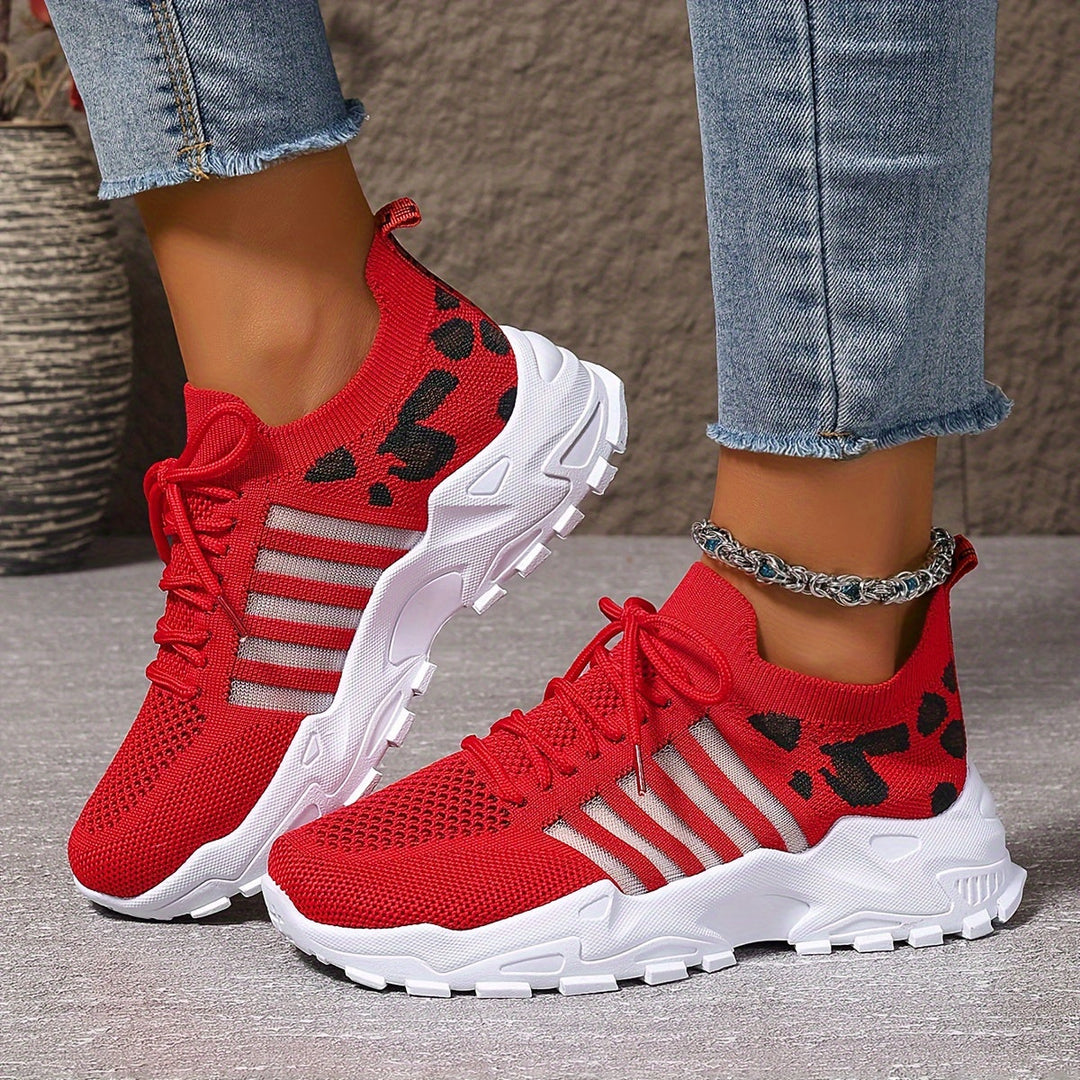 Damen Orthopädie-Sneaker mit breiter Zehenbox | Leichtes Mesh &amp; stoßdämpfende Sohle | Rutschfest für Alltag &amp; lange Wege