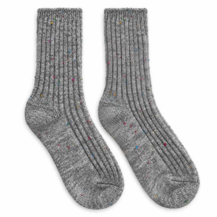 Wollsocken | Einfarbige Socken aus reiner Schurwolle für warme Füße zu Hause
