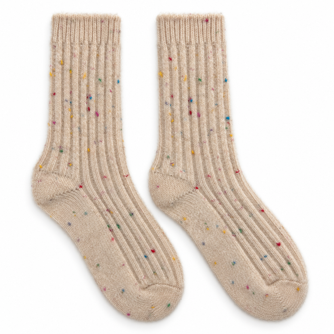 Wollsocken | Einfarbige Socken aus reiner Schurwolle für warme Füße zu Hause