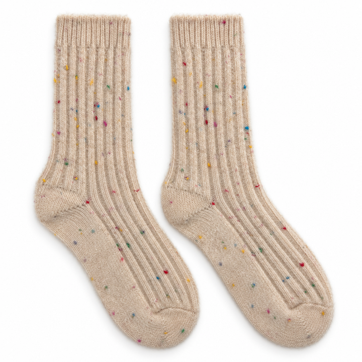 Wollsocken | Einfarbige Socken aus reiner Schurwolle für warme Füße zu Hause