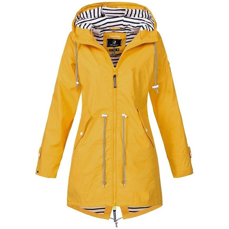 Damen Parka mit Reißverschluss | Lange Übergangsjacke mit bequemer Passform für Herbst &amp; Winter