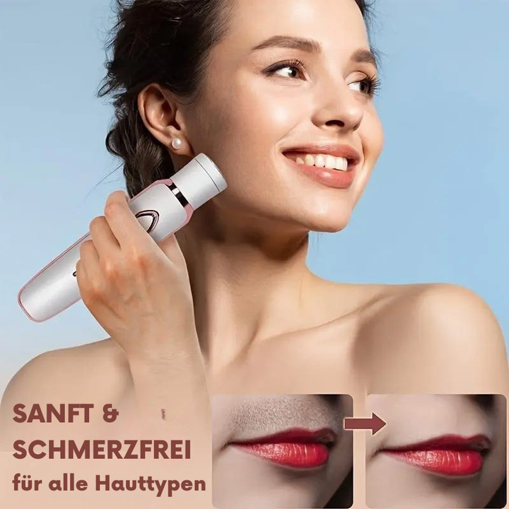 4-in-1 electric shaver for women cordless | 4 attachments: shaving, trimming, peeling, facial cleansing | 90 min battery | IPX6