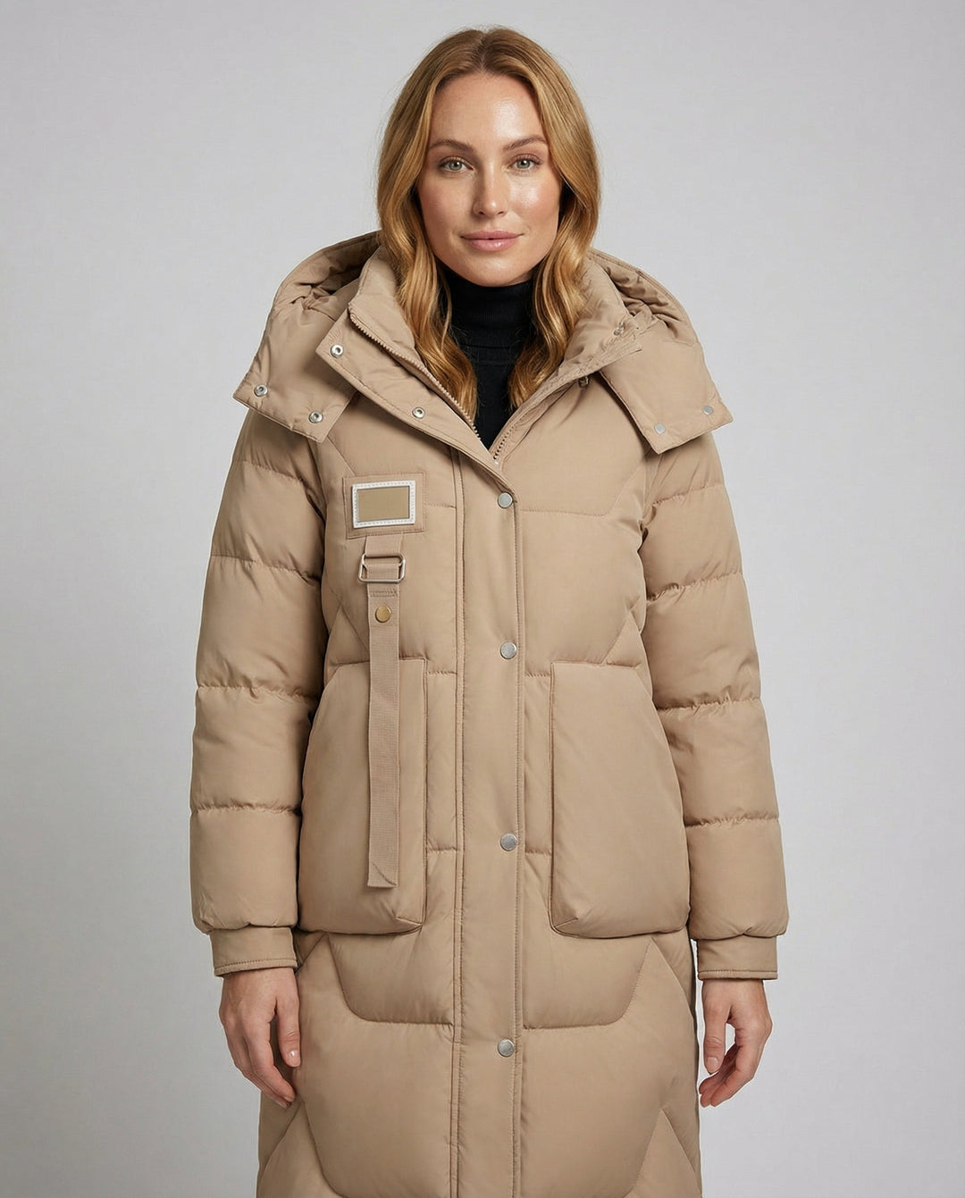 Damen Wintermantel mit abnehmbarer Kapuze | Warm gepolsterter Mantel für Alltag, Freizeit und besondere Anlässe im Winter