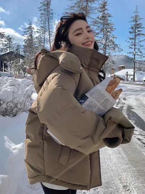 Damen Winterparka mit Kapuze | Warm wattierte Parka-Jacke mit bequemer Passform und robuster Verarbeitung für kalte Tage