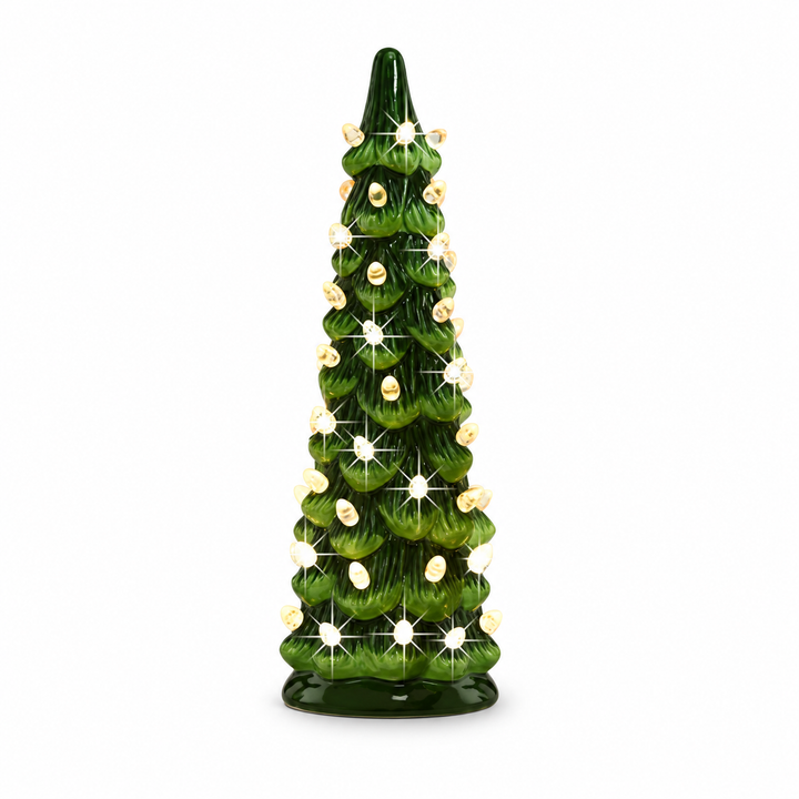 LED Weihnachtsbaum | Batteriebetriebene Tischdekoration mit bunten Lichtern, Timerfunktion und klassischer Baumform für Weihnachten