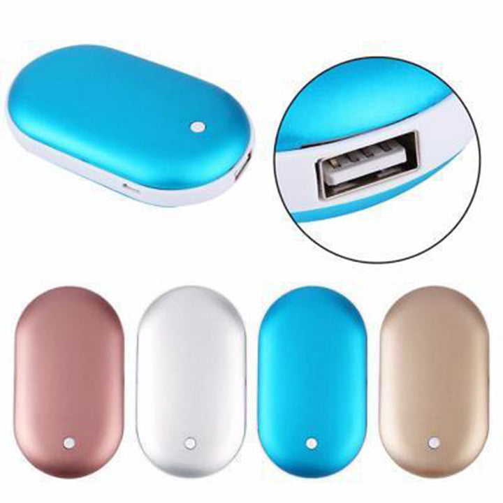 Elektrischer Handwärmer | Wiederaufladbarer Taschenwärmer mit 3 Heizstufen, Powerbank-Funktion und bis zu 8 Stunden Wärme