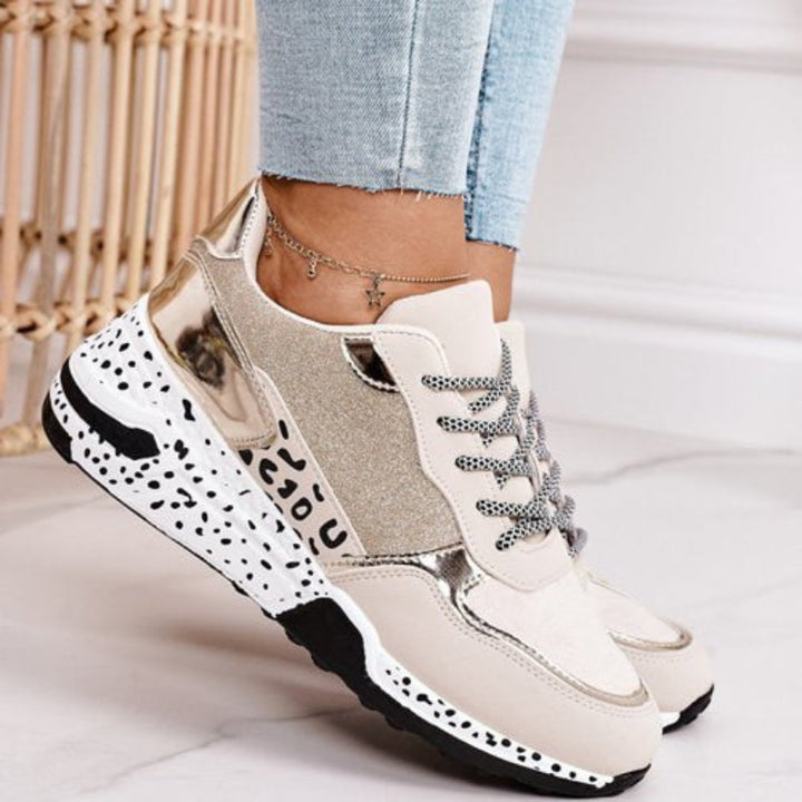 Orthopädische Damen Sneaker | Bequeme Turnschuhe mit Dämpfung, Komfort-Einlegesohle &amp; rutschfester Gummisohle