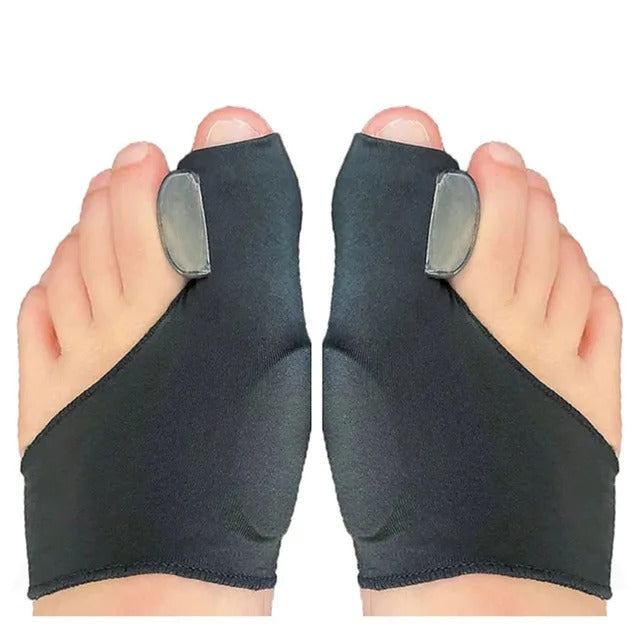Hallux-Valgus-Zehenkorrektor | Gelpolster zur Druckentlastung, dünn und diskret im Schuh
