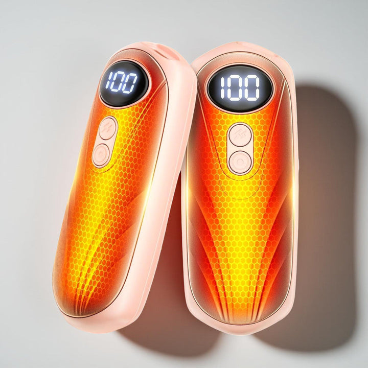 Elektrische Handwärmer | Wiederaufladbares 2er-Set mit 5 Heizstufen, LED-Anzeige und bis zu 20 Stunden Wärme für Winter und Outdoor