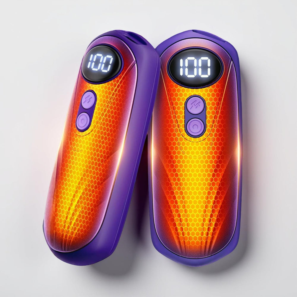 Elektrische Handwärmer | Wiederaufladbares 2er-Set mit 5 Heizstufen, LED-Anzeige und bis zu 20 Stunden Wärme für Winter und Outdoor