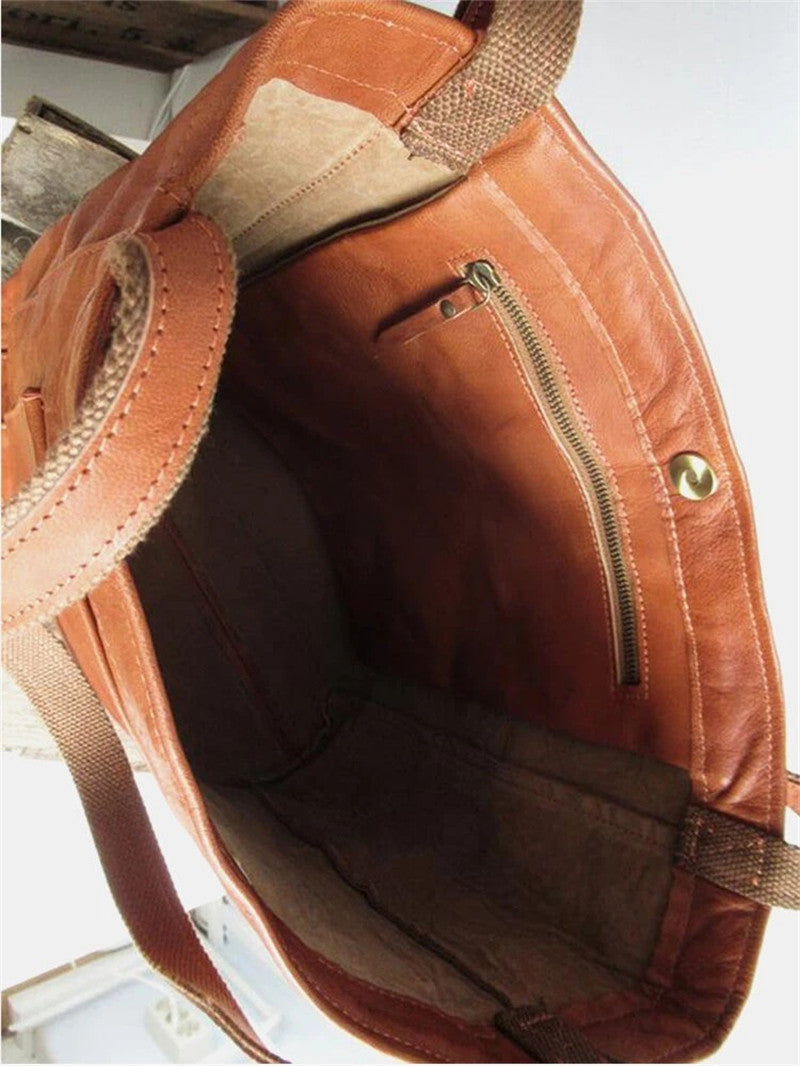 Damen Schultertasche | Geräumige Handtasche in Lederoptik mit großem Stauraum