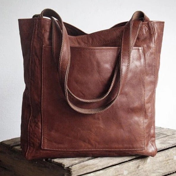 Damen Schultertasche | Geräumige Handtasche in Lederoptik mit großem Stauraum