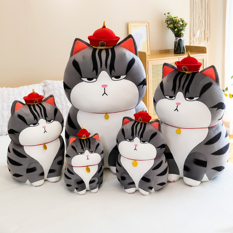 Katzen Kuschelkissen aus Plüsch | Weiches Katzenkissen mit Baumwollbezug in 35–100 cm für Sofa, Bett und Kinderzimmer