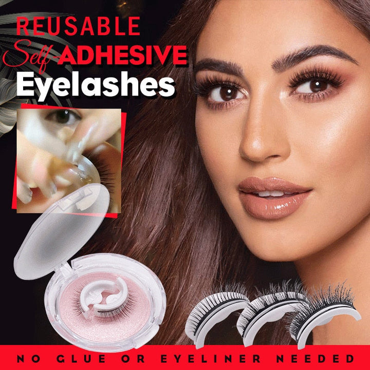 GlamLashFix™ Ciglia autoadesive | Riutilizzabili e delicate sulla pelle | Volume naturale in pochi secondi