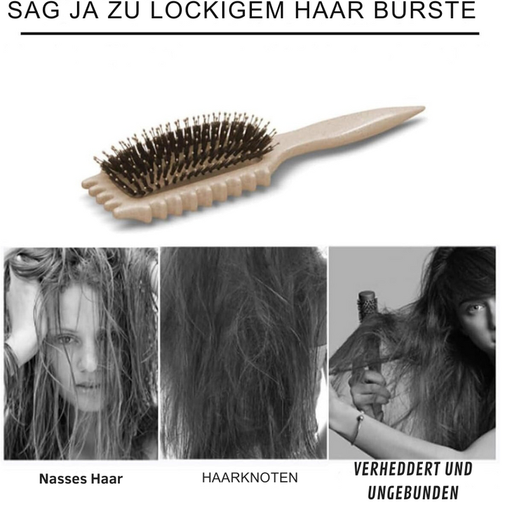 Stylingbürste für definierte Locken &amp; Wellen | Vegane „Wildschwein“-Borsten | Präzise Kontrolle, sanft zu Haar | Für Curl-Definition zuhause