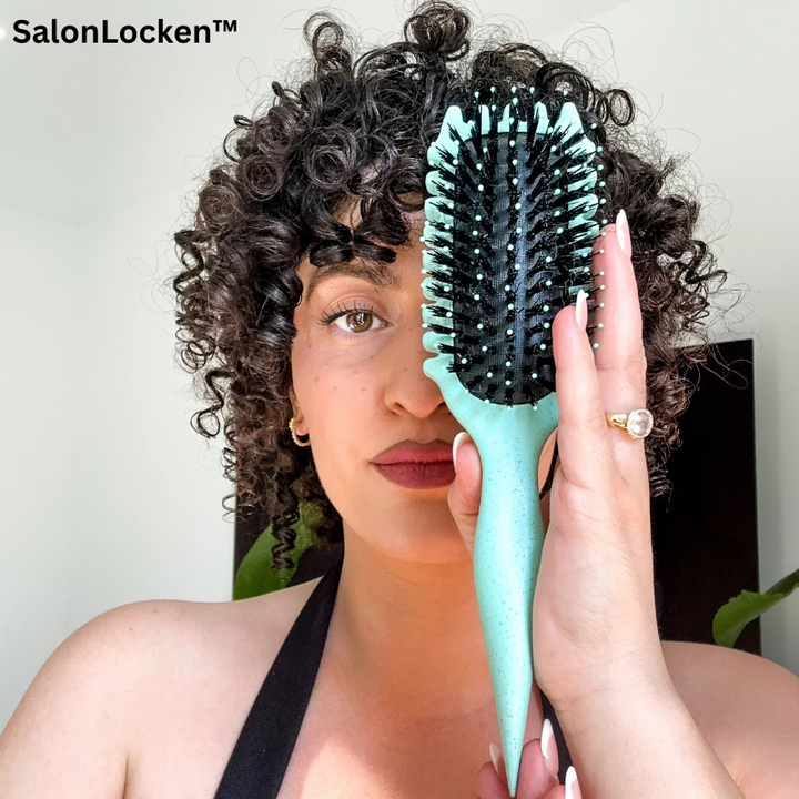 Stylingbürste für definierte Locken &amp; Wellen | Vegane „Wildschwein“-Borsten | Präzise Kontrolle, sanft zu Haar | Für Curl-Definition zuhause