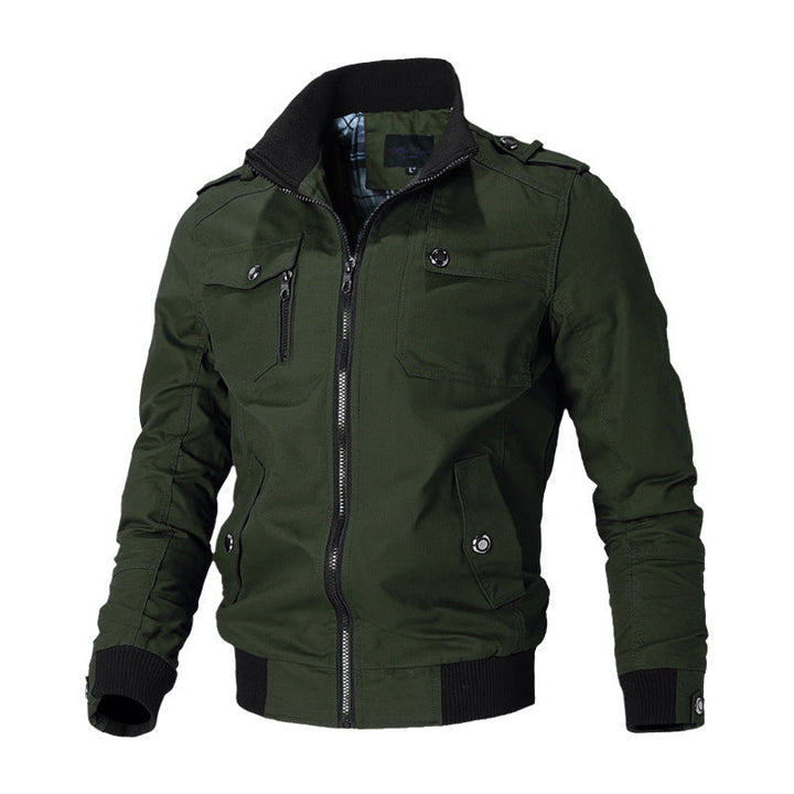 Herren Bomberjacke | Leichte Windjacke mit Reißverschluss für Frühling und Sommer