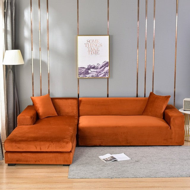 Copertura divano elastica in velluto SamtSchild™