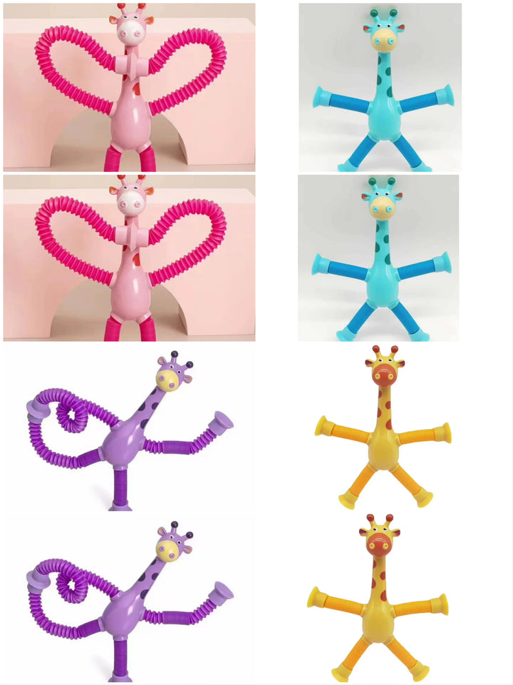 GiraffaStretch – Giocattolo divertente estensibile con ventosa