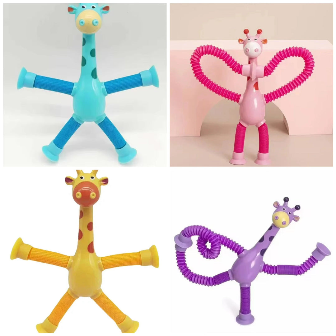 GiraffaStretch – Giocattolo divertente estensibile con ventosa