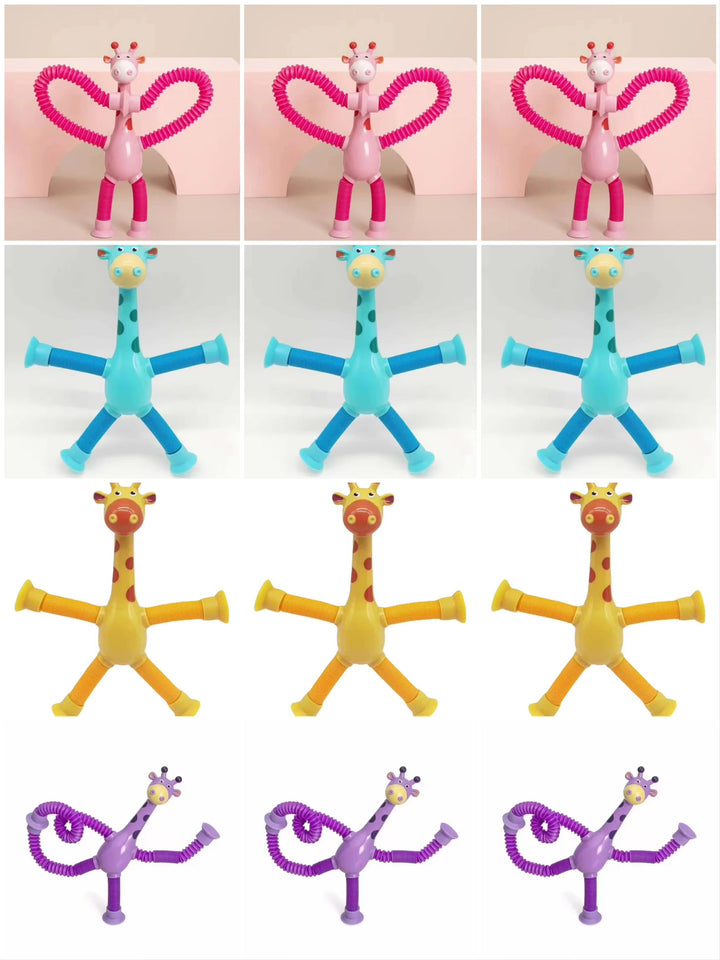 GiraffaStretch – Giocattolo divertente estensibile con ventosa