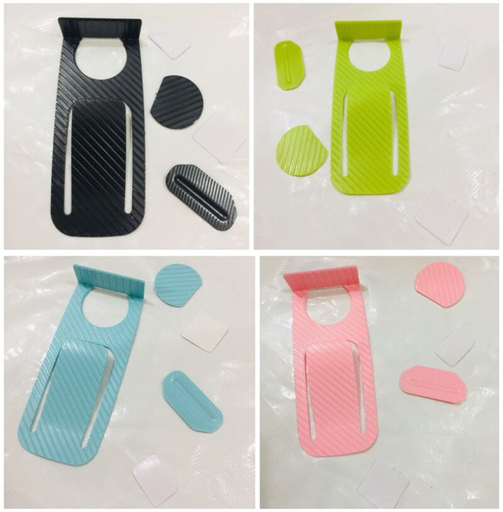 Selbstklebender Türstopper ohne Bohren | Rutschfester Türpuffer &amp; Bodenschutz | Rückstandslos entfernbar | 2er Set