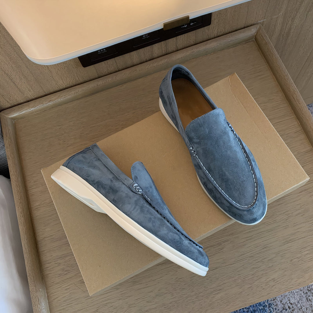 Herren Loafer im Vintage-Look | Bequemer Slip-on-Schuh mit handgenähten Details | Gio Freizeitschuhe für Alltag