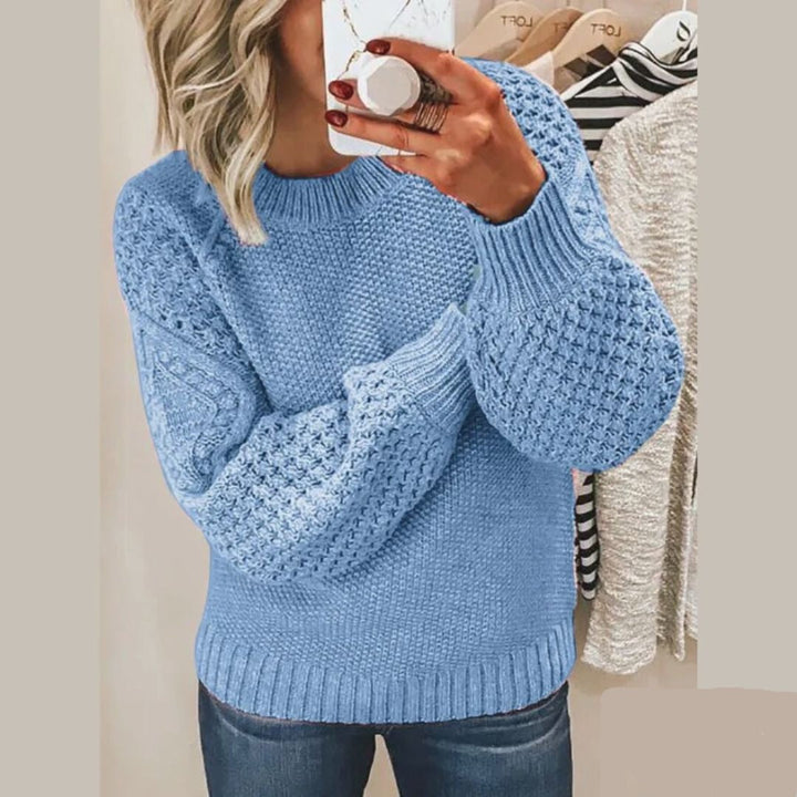 Damen Strickpullover | Weicher Winterpullover mit klassischem Schnitt für Alltag und Freizeit
