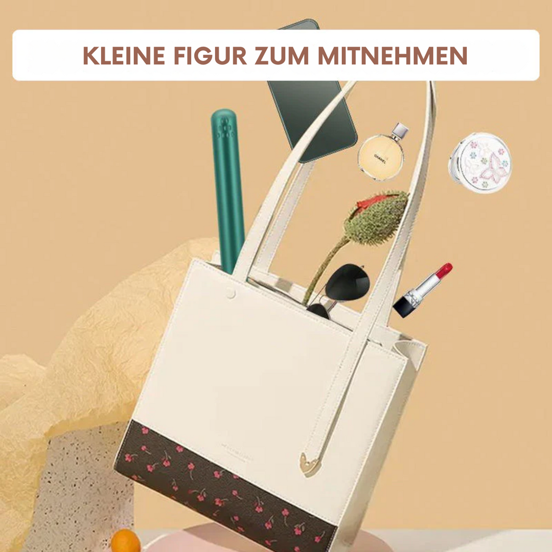 Mini ferro arricciacapelli e piastra lisciante 2-in-1 USB | Piastra riscaldante in ceramica e piastra 3D flottante | Compatto come un rossetto | Styling in 3–5 minuti