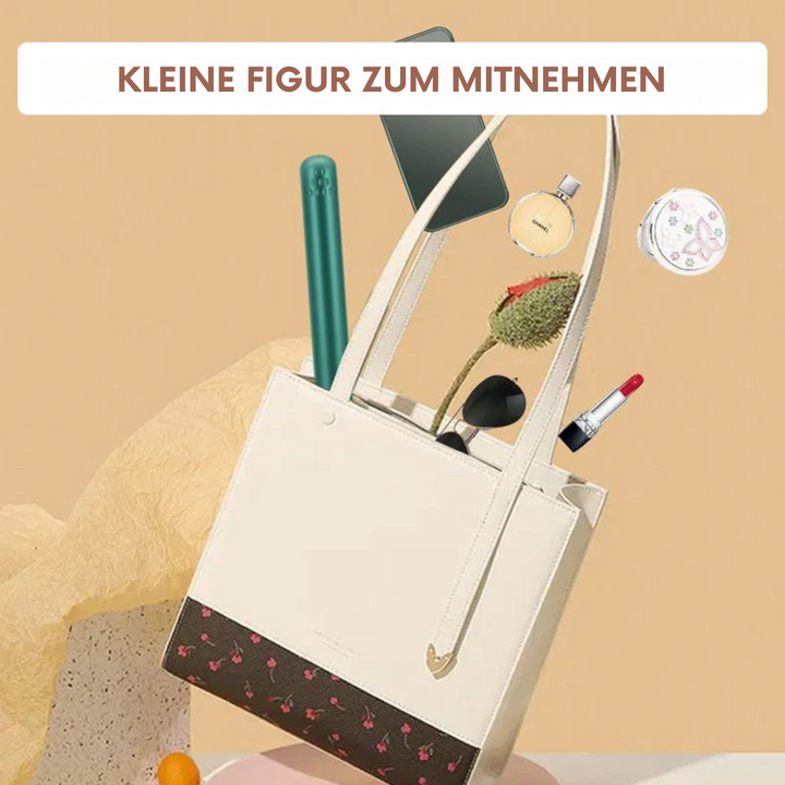 Mini ferro arricciacapelli e piastra lisciante 2-in-1 USB | Piastra riscaldante in ceramica e piastra 3D flottante | Compatto come un rossetto | Styling in 3–5 minuti