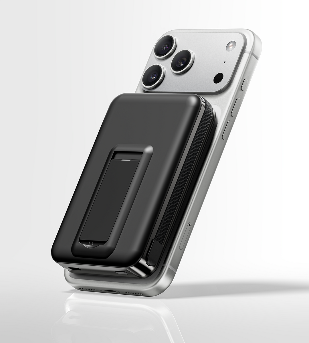 Powerbank 10.000 mAh | Magnetisches Schnellladen mit 25 W, integriertem Ladekabel und praktischer Standfunktion