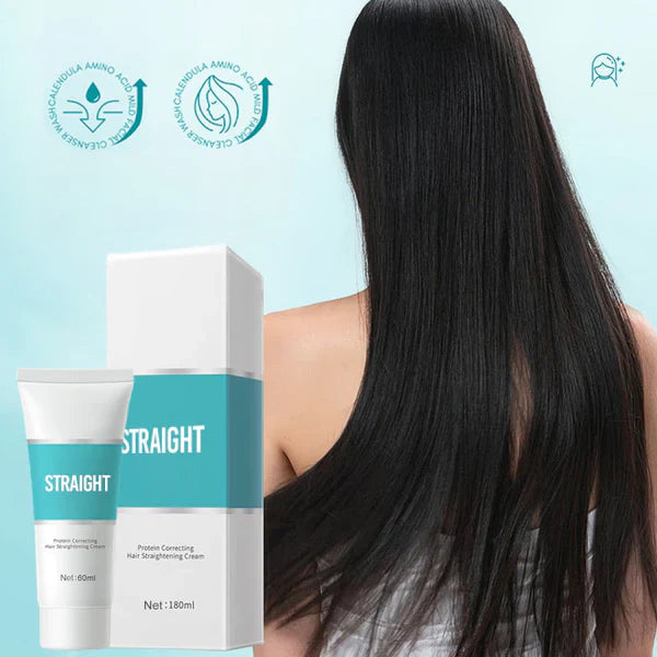 Keratin Haarglättungscreme Anti Frizz Pflege | glättende Haarcreme für geschmeidiges, glänzendes Haar | Anti-Frizz Styling Creme